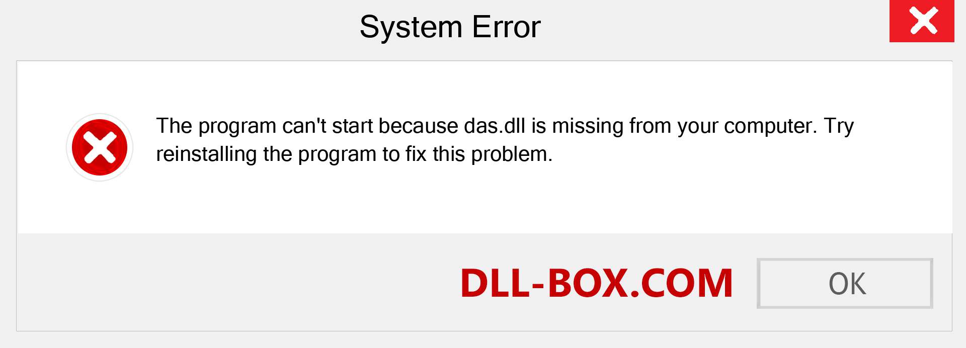  das.dll file is missing?. Download for Windows 7, 8, 10 - Fix  das dll Missing Error on Windows, photos, images